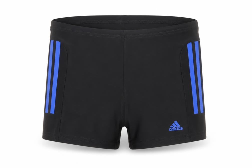 Front view of Adidas girls’ black athletic shorts, size 11