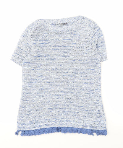 Womens UK Size 12 Laura Ashley Blue Pullover Jumper
