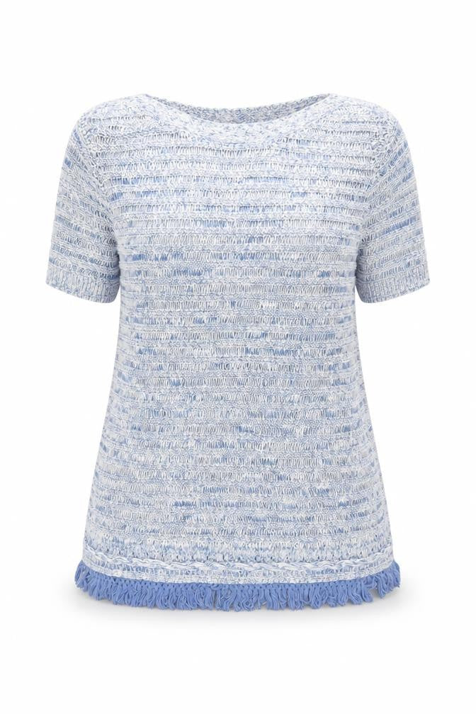 Womens UK Size 12 Laura Ashley Blue Pullover Jumper