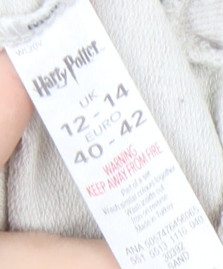 Harry Potter Girls Grey Long Sleeve Sweatshirt Size 12-14 Years