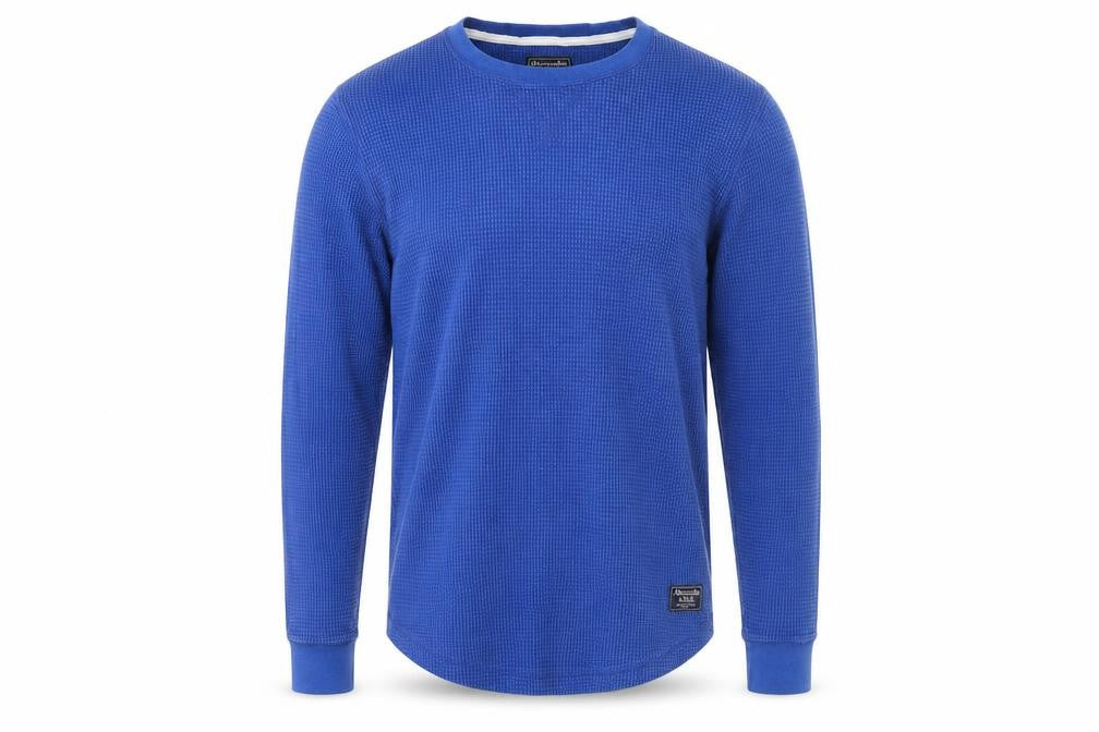 Abercrombie & Fitch Men's Blue Long Sleeve Top - M