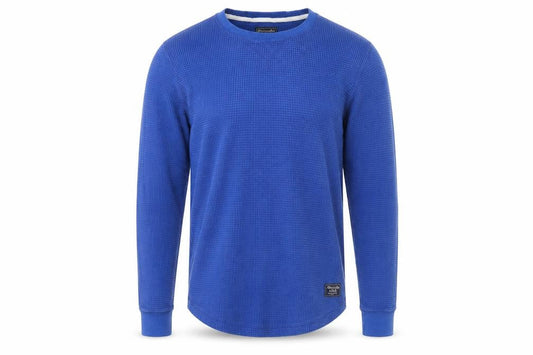 Abercrombie & Fitch Men's Blue Long Sleeve Top - M