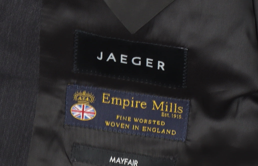 Mens UK Size 44 Jaeger Regular Grey Suit Jacket