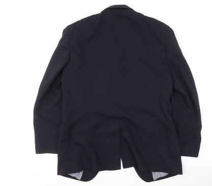 Mens UK Size 38 River Island Regular Black Suit Jacket