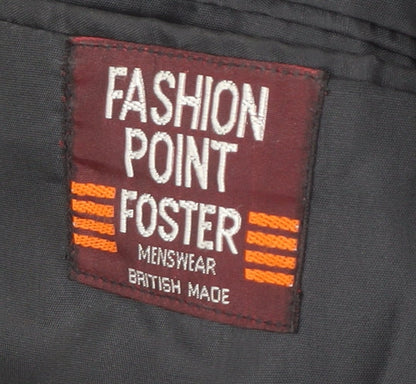 Mens UK Size 40 Fashion Point Foster Regular Black Suit Jacket