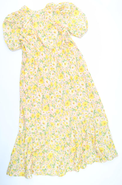 Simply Be Women's Floral Dress Multicoloured Size 16