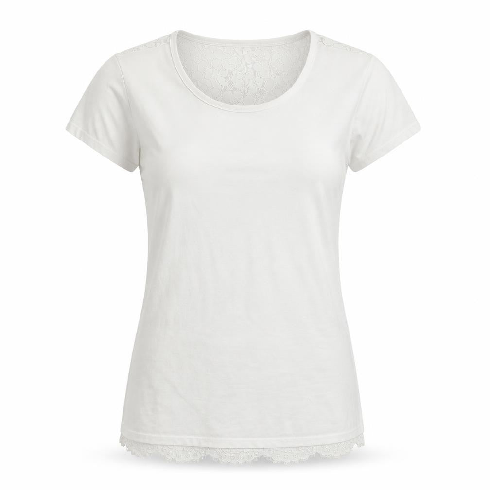 Womens UK Size 2 Ted Baker White Basic T-Shirt