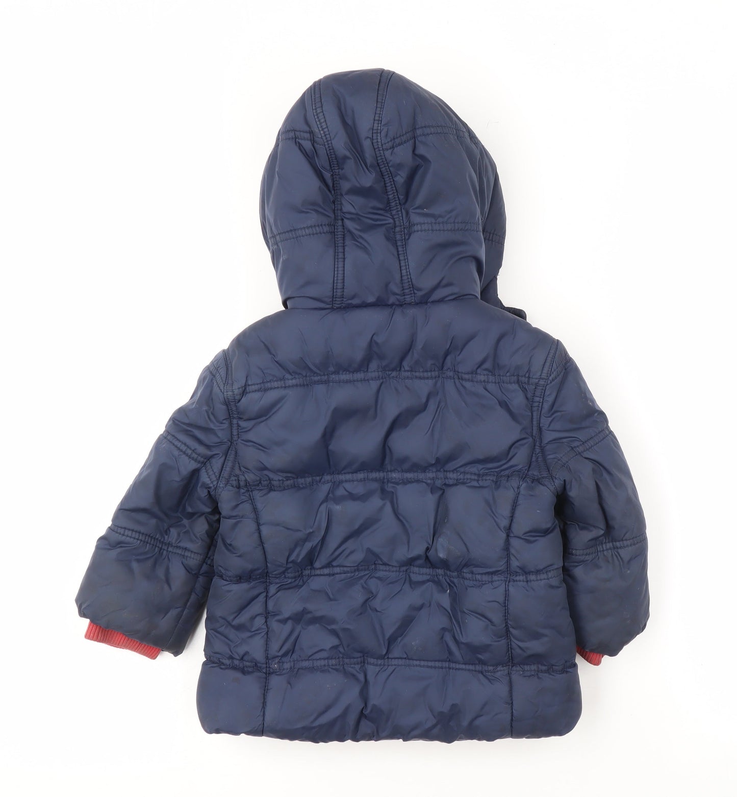JoJo Maman Bébé Blue Puffer Jacket 18-24 Months Unisex