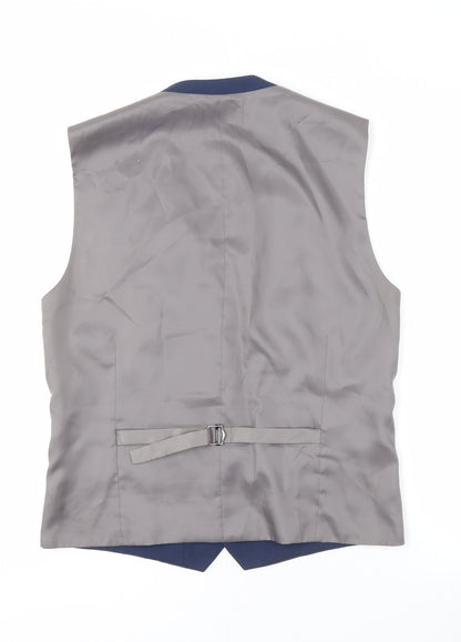 Mens UK Size 38 NEXT Regular Blue Suit Waistcoat