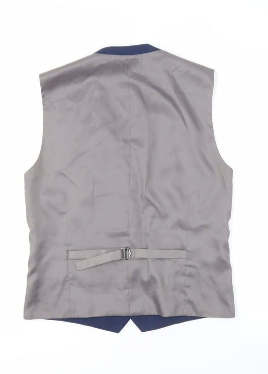 Mens UK Size 38 NEXT Regular Blue Suit Waistcoat