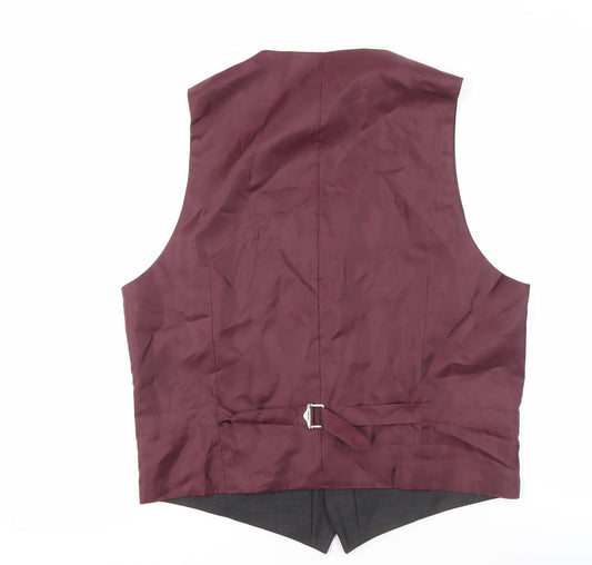 Marks & Spencer Grey Suit Waistcoat M Unisex Formal