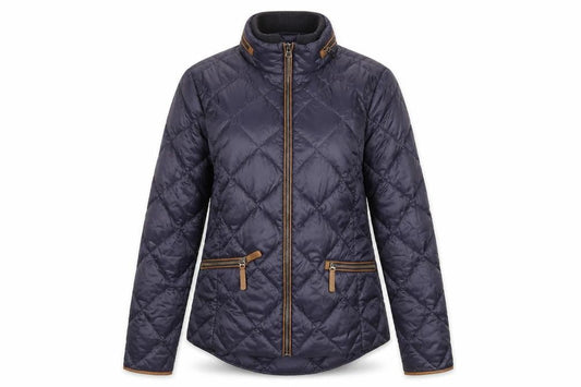 Marks & Spencer Women's Blue Quilted Jacket Size 8