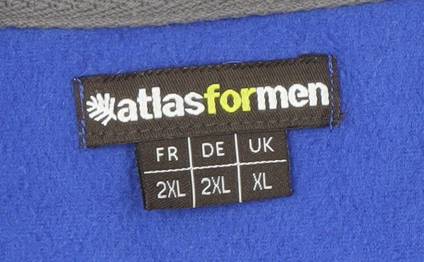 Mens UK Size XL atlasformen Blue Pullover Sweatshirt