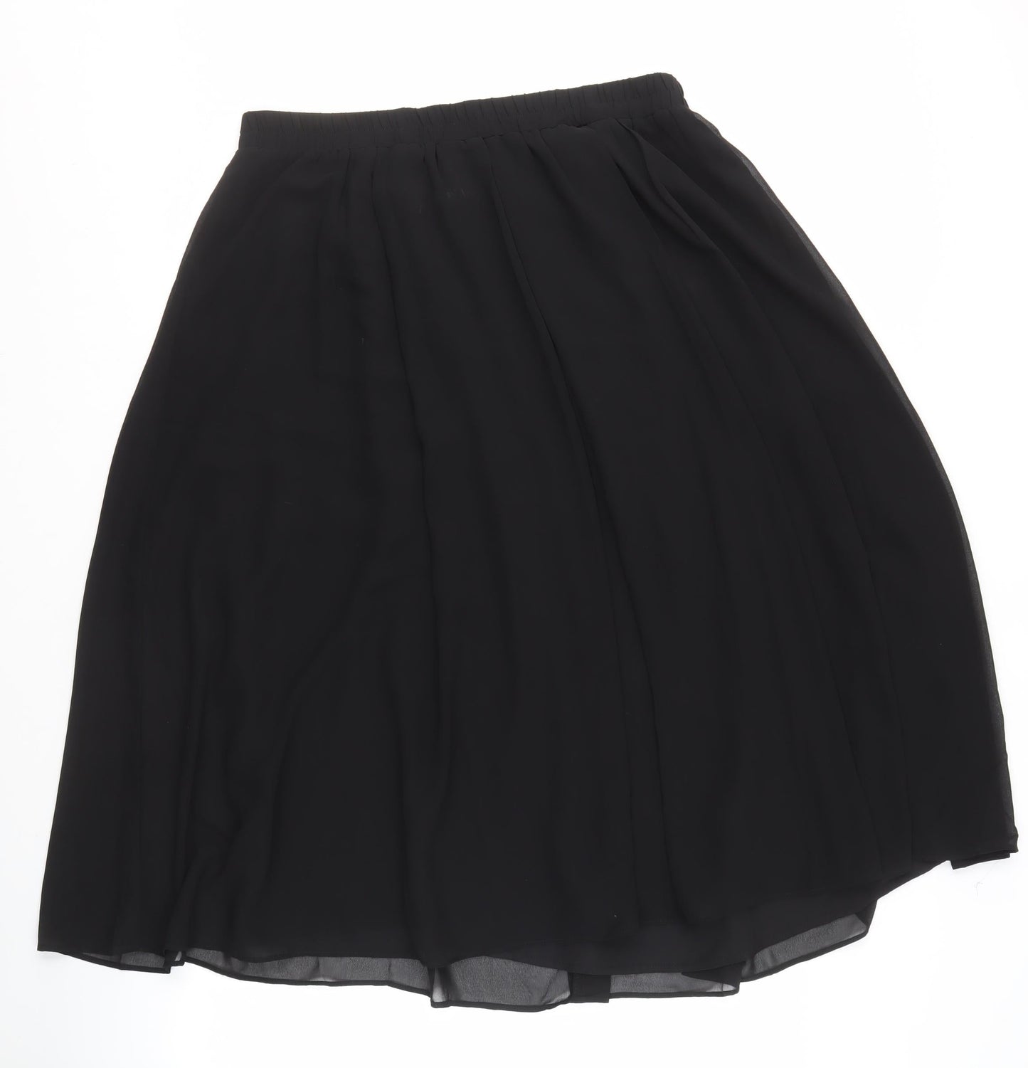 Hush Women's Black Skirt Size 4 Polyester Elastic Waist