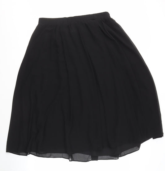 Hush Women's Black Skirt Size 4 Polyester Elastic Waist