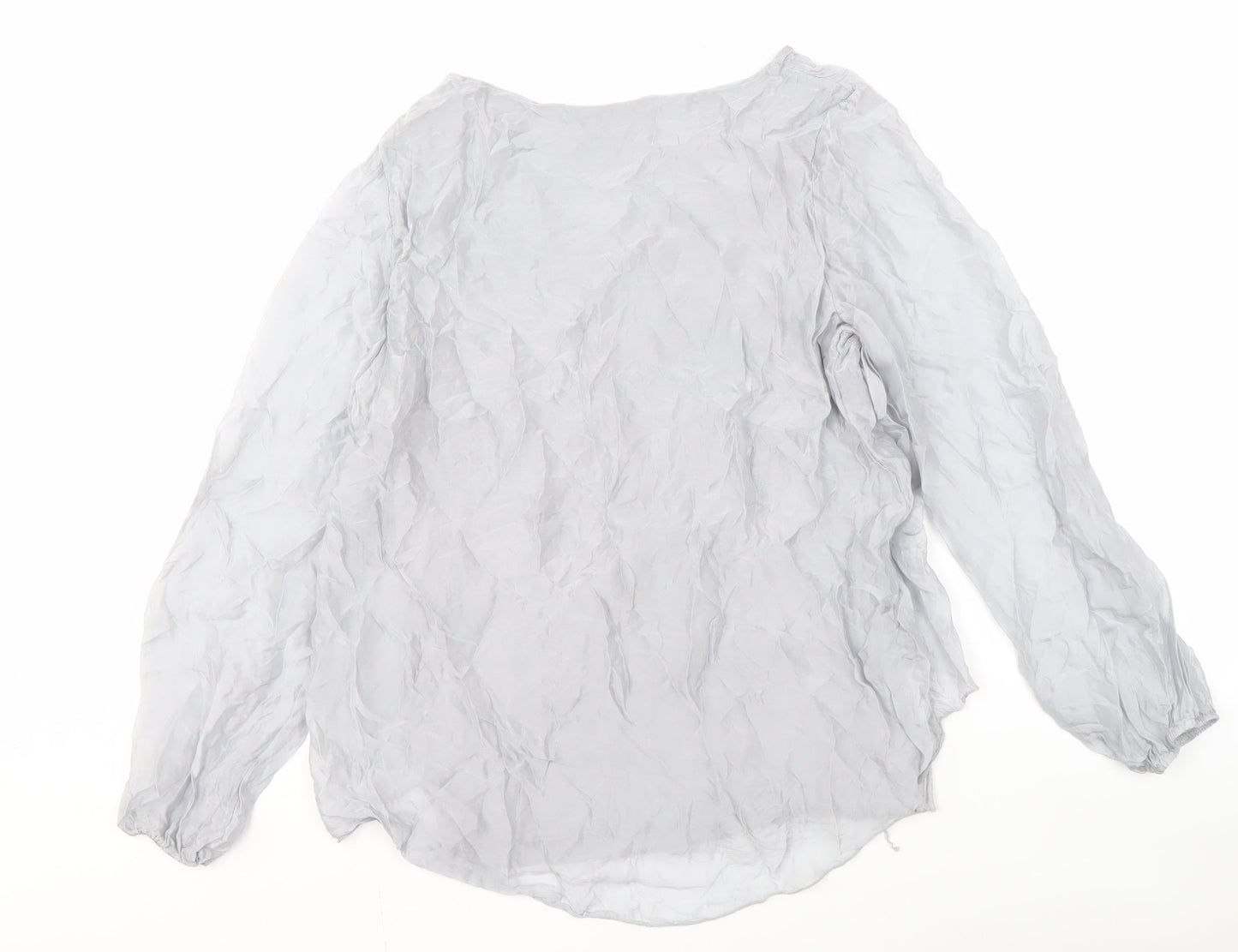 Tendenze Women's Grey Long Sleeve Blouse, Size S