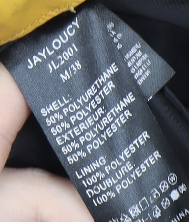 Jayloucy Women's Black Hooded Rain Jacket Size 10