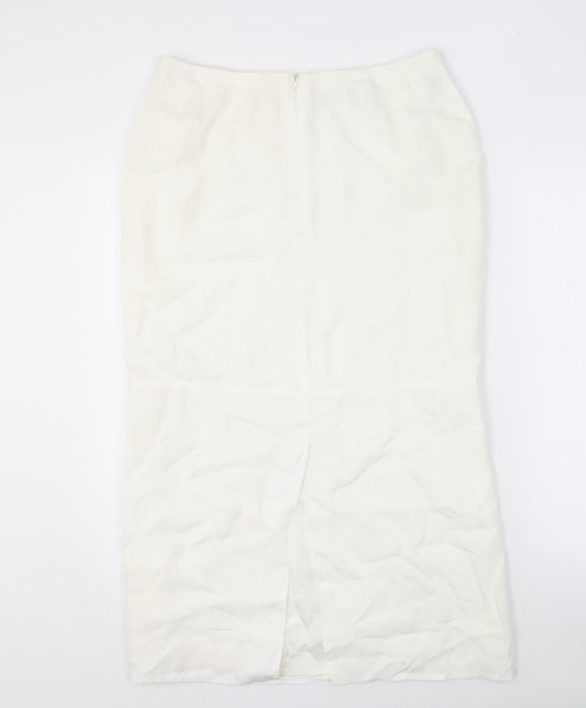 Alex & Co. Women's Ivory Midi Pencil Skirt, Size 14