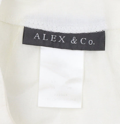 Alex & Co. Women's Ivory Midi Pencil Skirt, Size 14