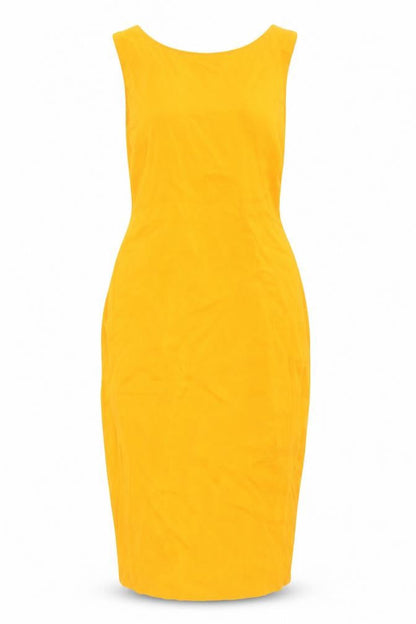Zara Women's Yellow Sleeveless Dress XS