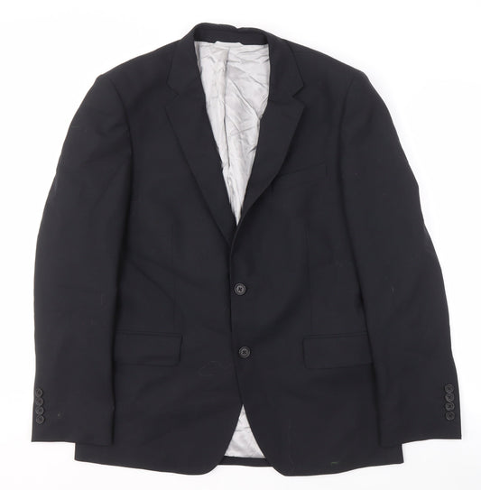 Mens UK Size 42 Daniel Hechter Regular Black Suit Jacket