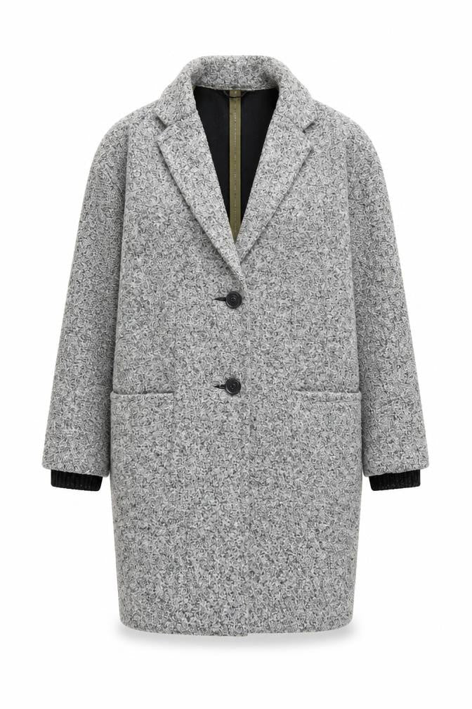 Womens UK Size S Topshop Grey Overcoat