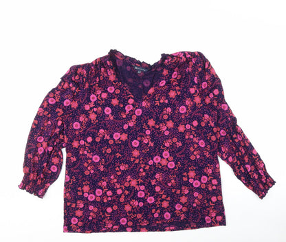 Womens UK Size 18 Crew Clothing Company Multicoloured Basic Blouse