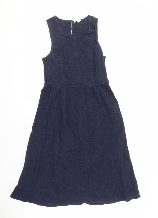 Fat Face Women's Blue Sleeveless Dress UK 10