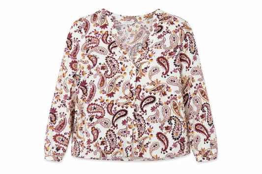 Front view of Principles Women Multicoloured Paisley Blouse, size 12