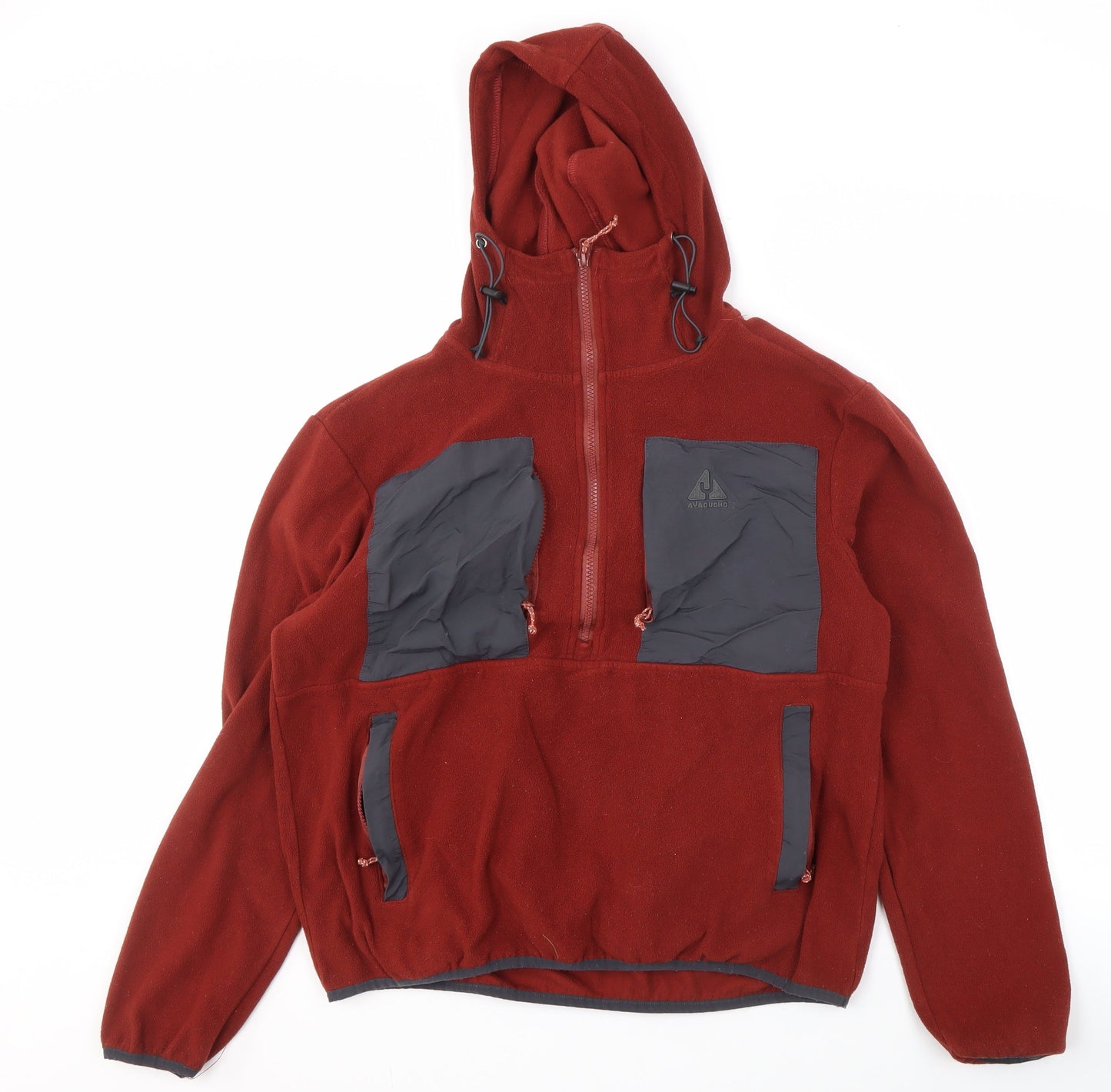 Ayacucho Men's Red Fleece Pullover Hoodie M