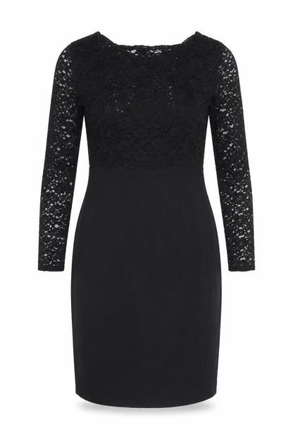 L.K. Bennett Women's Black Lace Sheath Dress Size 10