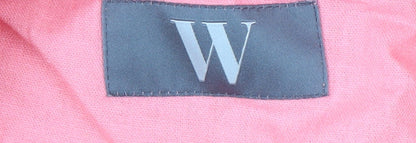 BHS Women's Pink Linen Blazer Size 16 Notch Lapel