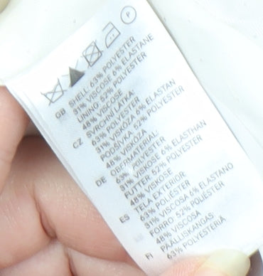 H&M Women's Pink Blazer Size 6 Ruffled