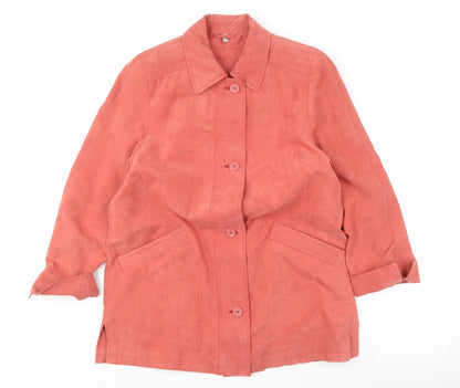 Summer-Trend Women's Pink Coat, Size 10, Button Closure