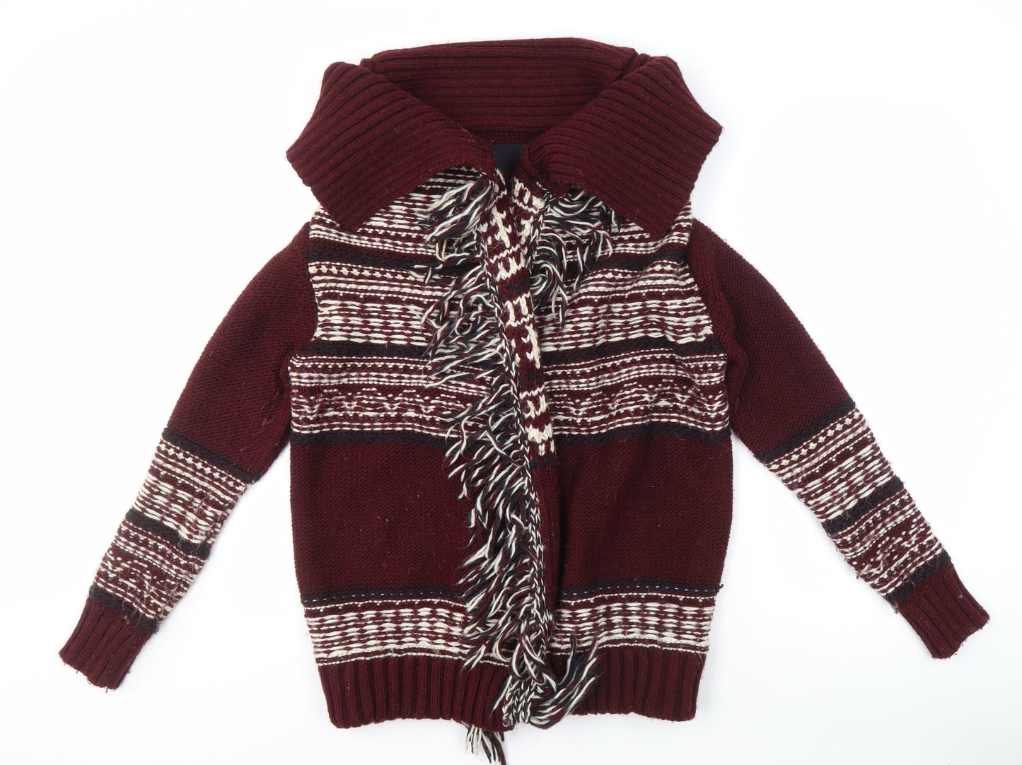 Superdry Men’s Red Cardigan Small Knit Jumper