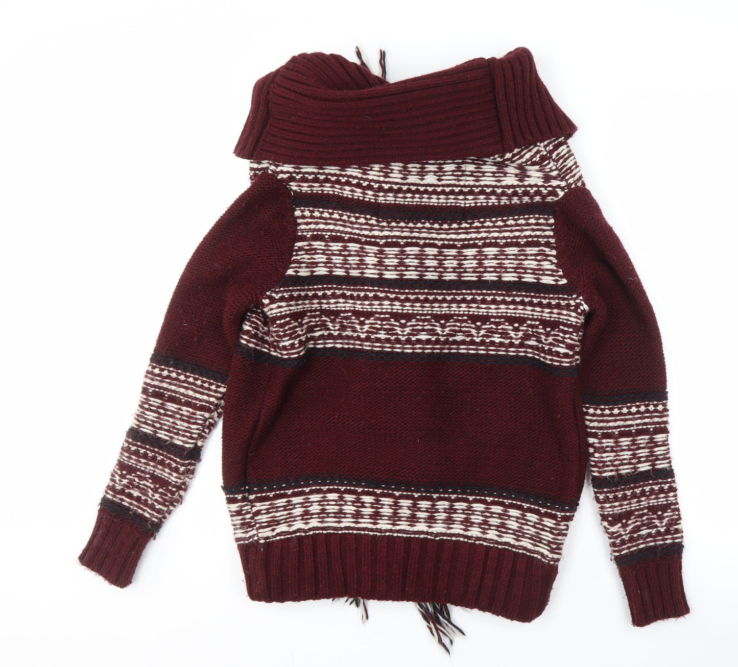 Superdry Men’s Red Cardigan Small Knit Jumper