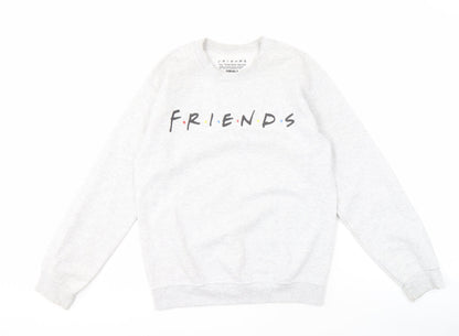 Friends Grey Small Pullover Sweatshirt for Unisex Adults