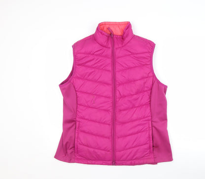 Womens UK Size L Crane Pink Puffer Jacket