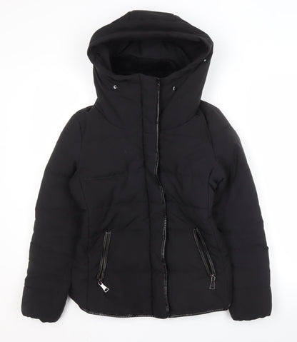 Quiz Women's Black Puffer Jacket Size 6