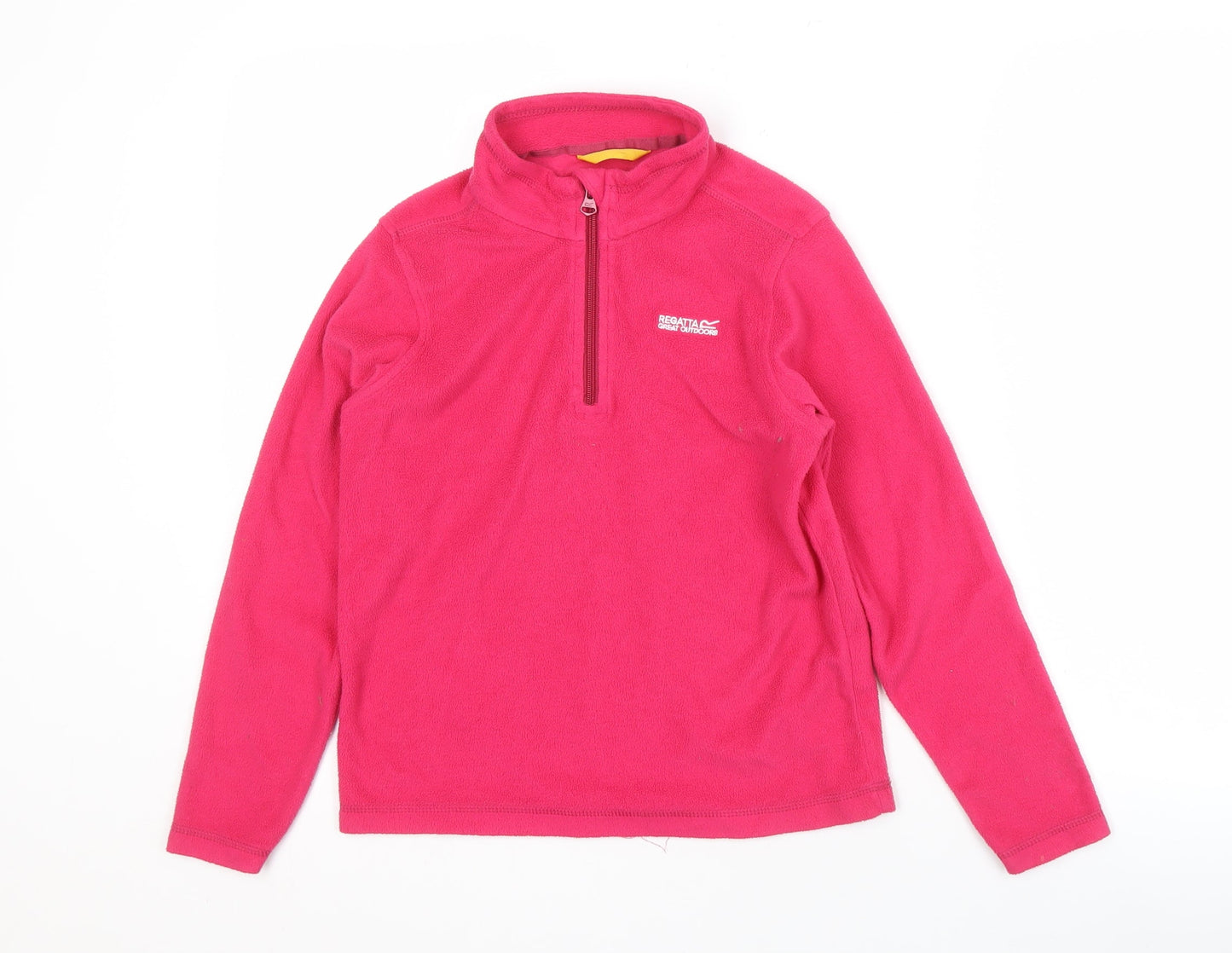 Regatta Girls Pink Fleece Pullover, Size 11-12, Lightweight