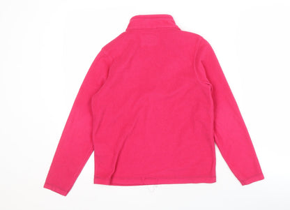 Regatta Girls Pink Fleece Pullover, Size 11-12, Lightweight