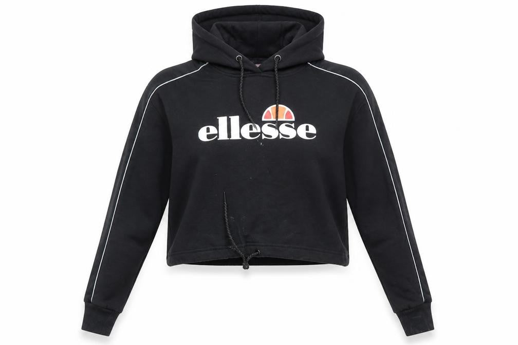 Womens UK Size 12 ellesse Black Hoodie Hoodie