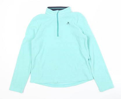 Decathlon Girls Blue Fleece Pullover Sweatshirt 12-13 Years