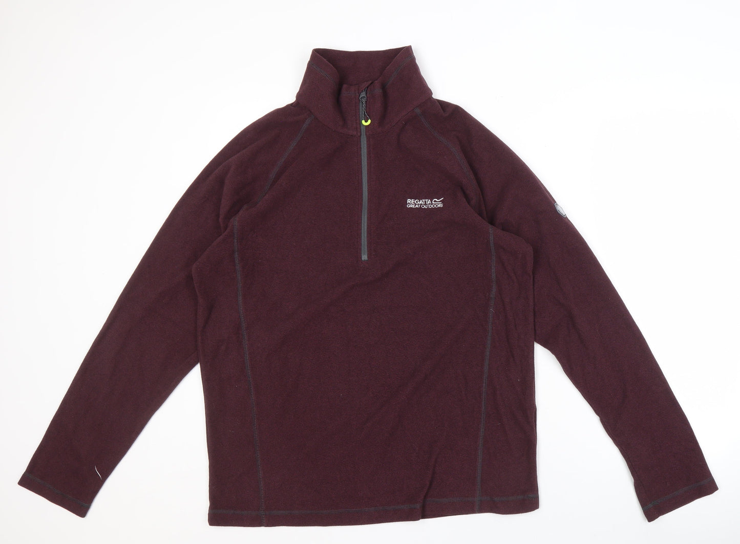 Mens UK Size L Regatta Great Outdoors Purple 1/2 Zip Sweatshirt