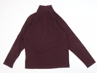 Mens UK Size L Regatta Great Outdoors Purple 1/2 Zip Sweatshirt