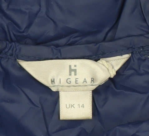 HIGEAR Women's Blue Puffer Jacket UK 14