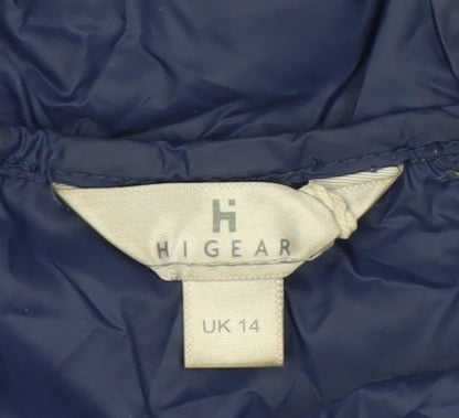 HIGEAR Women's Blue Puffer Jacket UK 14
