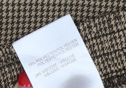 Damart Women's Brown Check A-Line Skirt Size 10