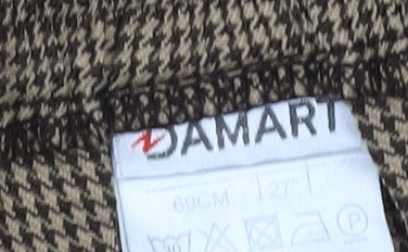 Damart Women's Brown Check A-Line Skirt Size 10