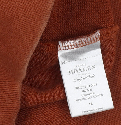 Hoalen Women's Orange Full Zip Hoodie Size 14